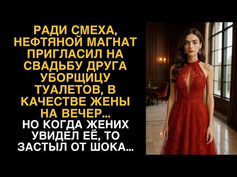 Видео: Ради смеха, богач взял на свадьбу уборщицу в качестве жены, а едва жених увидел ее