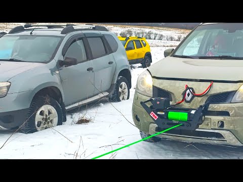 Видео: Рено Колеос и Рено Дастер на бездорожье в Тууттари
