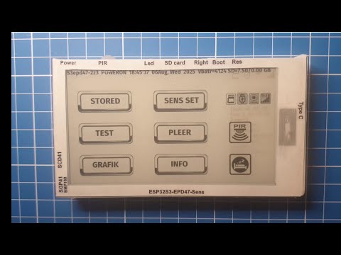 Видео: Прибор «ESP32S3-EPD47-Sens»