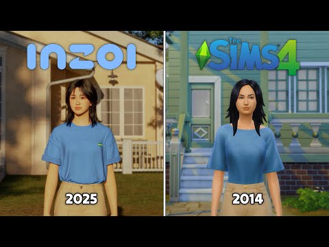 Видео: inZOI vs The Sims 4 – Сравнение деталей