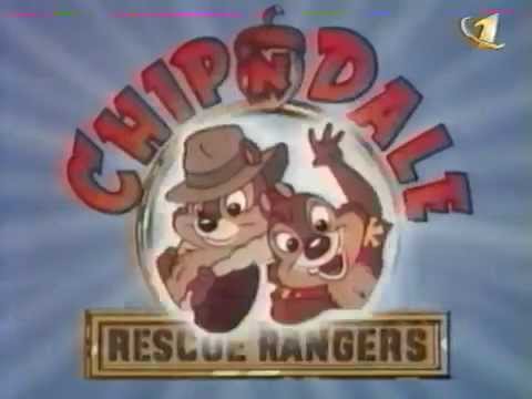 Видео: ОРТ. Дисней-Клуб. Чип и Дейл. Заставка (вариант 1). 1998