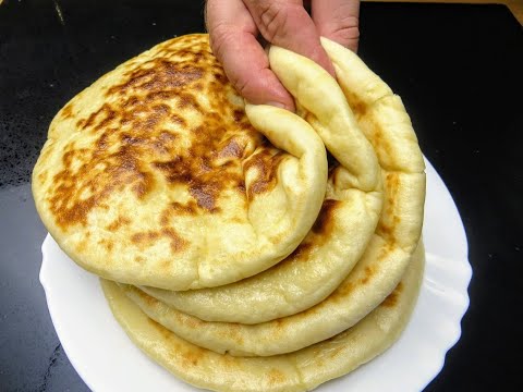 Видео: Если лепешки, то только такие! Нежные, вкусные турецкие лепешки на сковороде / Пекарь готовит!