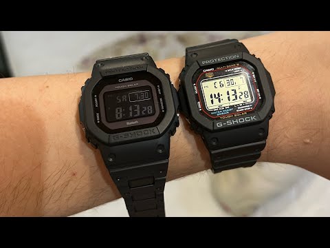 Видео: Что внутри комби-браслета (combi bracelet) Casio, микро-сравнение GW-M5610U и GW-B5600BC