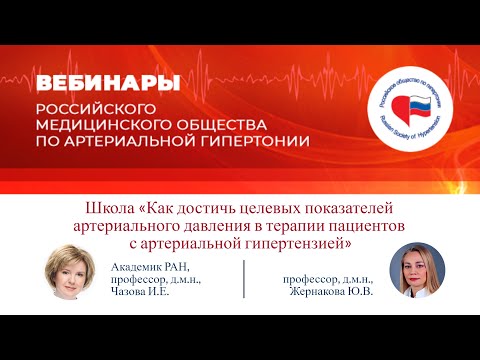 Видео: Школа «Как достичь целевых показателей АД в терапии пациентов с артериальной гипертензией»
