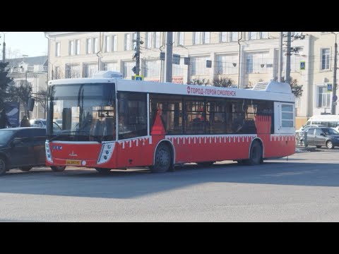 Видео: Автобус №14 (Смоленск). Ул. Кирова - Улица Шеина