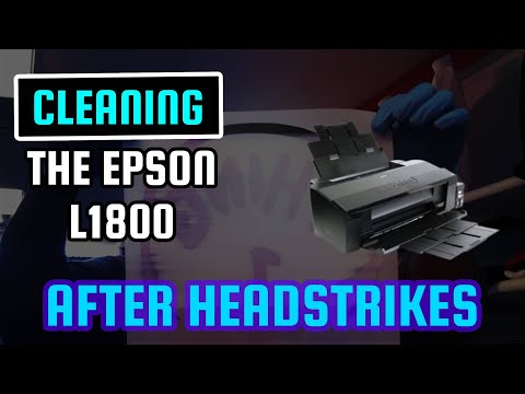 Видео: ОЧИСТКА ПЕЧАТАЮЩЕЙ ГОЛОВКИ НА ПРИНТЕРЕ EPSON L1800 DTF (ГОЛОВКА УДАРИТСЯ)