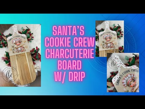 Видео: Доска для колбасных изделий Santa’s Cookie Crew с капельницей