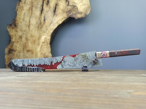 Видео: Нож от Dr.Alba. Можно сразу в музей. Заточка. Обзор.  Заточка на Профиль К03.