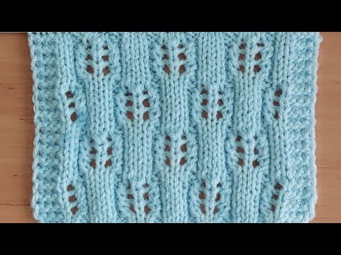 Видео: Просто и красиво! Ажурный узор спицами для джемпера.