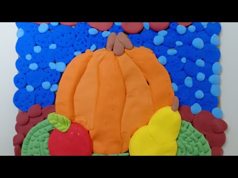 Видео: Ліпимо повітряним пластиліном "Осінній натюрморт"🍁🧅🍄‍🟫