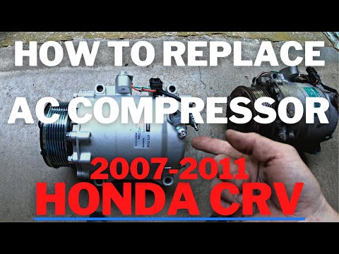 Видео: Как заменить компрессор кондиционера Honda CRV 2007-2011
