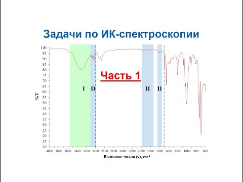 Видео: ИК-спектроскопия. Задачи на соотнесение структуры с ИК-спектром. Часть 1