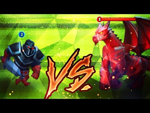 Видео: КТО КОГО? ГИГАНТСКИЙ ЧЕРНЫЙ РЫЦАРЬ ПРОТИВ ГИГАНТСКОГО ДРАКОНА в CASTLE CRUSH