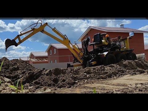 Видео: самодельный самоходный экскаватор 1