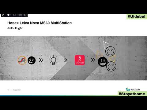 Видео: Стань МегаГеодезистом с новой версией сканирующего тахеометра Leica Nova MS60