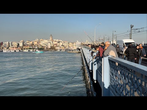 Видео: Турция. Стамбул. ГАЛАТСКИЙ МОСТ. Рыбный рынок и рестораны.