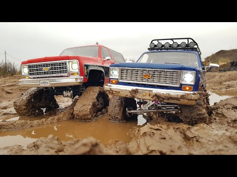 Видео: ГУСЕНИЦЫ против КОЛЕС в гряземесе ... OFFroad 4x4 на двух Blazer K5