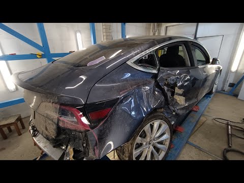 Видео: Tesla model3 из ТОТАЛА в отличную машину)!