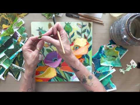Видео: Как я делаю коллажи с помощью гелевых отпечатков — краткий урок