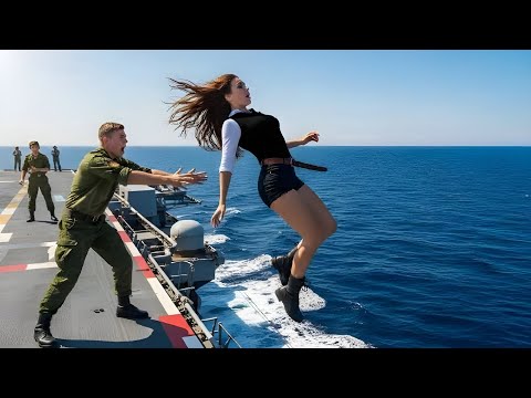 Видео: Русский лейтенант столкнул женщину офицера за борт — но судьба вернула её сильнее, чем прежде…