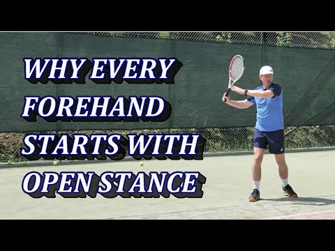 Видео: Почему каждый теннисный удар справа начинается с открытой стойки