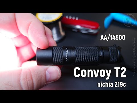 Видео: Мультитопливный EDC фонарь - Convoy T2 nichia 219c