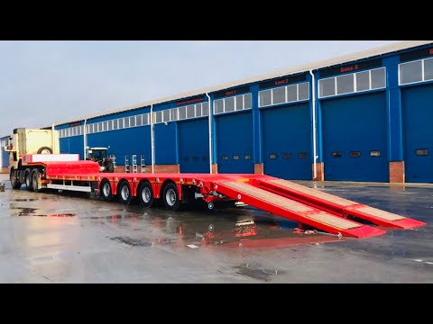 Видео: трал Kässbohrer LB4, 2021 г.в., низкорамный, 4-х осный, отгрузка в г. Владивосток, 06.07.2021 г.