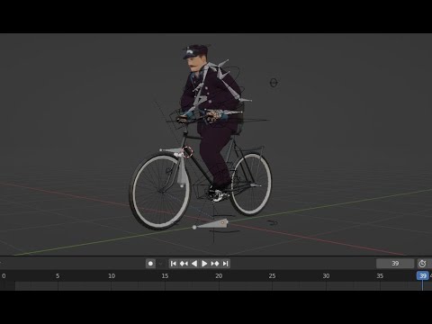 Видео: BLENDER 3.6 Анимация Почтальона на велосипеде