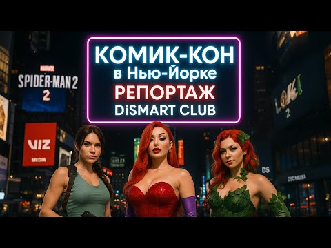 Видео: COMIC CON  - Комик Кон в городе Нью Йорк \ DiSMART CLUB MEDIA