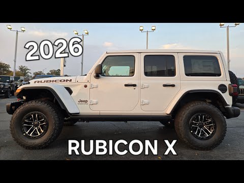 Видео: ПЕРВЫЙ ВЗГЛЯД: Jeep Wrangler RUBICON X 2026 года в белом цвете!