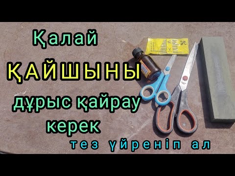 Видео: Қалай қайшыны дұрыс қайрау керек. Тәлімгерлік видео. Үйреніп ал, пайдалы кеңес