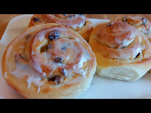 Видео: Нежнейшая булочка, улитка с изюмом и марципаном|Raisin snail with marzipan