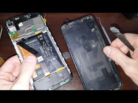 Видео: Разборка Huawei Y6 2019 MRD-LX1 как разобрать huawei y6 2019 задняя крышка disassemble huawei y6