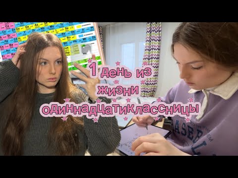 Видео: Один день из жизни в 11 классе/готовлюсь к ЕГЭ/ study with me 
