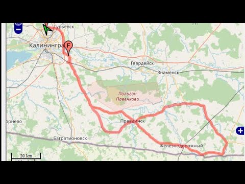 Видео: Калининград (Калининград -Правдинск-Железнодорожный-Крылово  ) #калининград 17.06.23