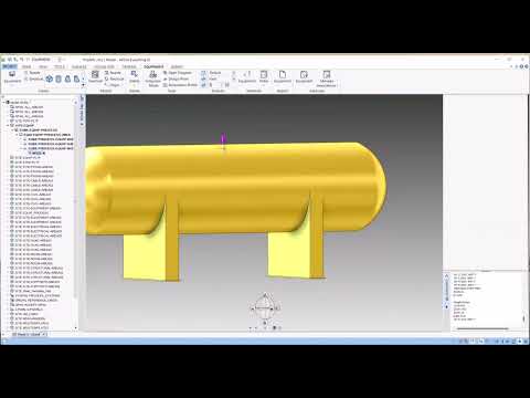 Видео: Моделирование оборудования AVEVA E3D: Учебное пособие по горизонтальному сосуду