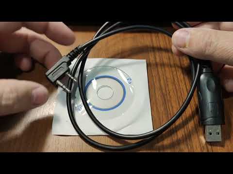 Видео: Универсальный USB кабель и CD диск программирования прошивки рации Baofeng, Kenwood, Motorola и др.