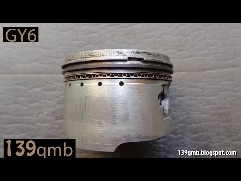 Видео: Как заменить поршневые кольца 4т китайского скутера 139qmb