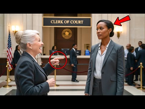 Видео: Расистский секретарь суда смеётся над чернокожей женщиной, пока она не признаётся, что она судья
