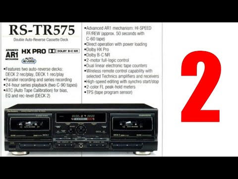 Видео: Technics RS TR-575 Часть 2 -  настройка и калибровка.