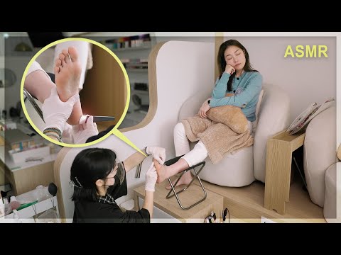 Видео: ASMR 😪 Уход за ногами, который преобразит уставшие ноги в нежную, как у младенца, кожу ☁️