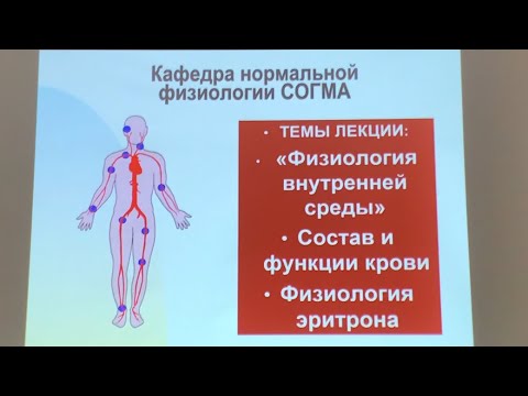 Видео: Часть 1. • «Физиология внутренней среды» •Состав и функции крови •Физиология эритрона