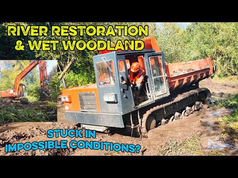 Видео: Восстановление русла реки и заболоченного леса, большой набор для болота, экстремальные машины дл...
