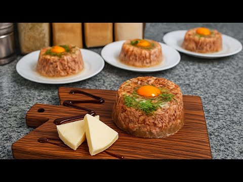 Видео: Просто и вкусно!  Любимый рецепт моей семьи!  Рецепт заливного желе.  Домашний холодец