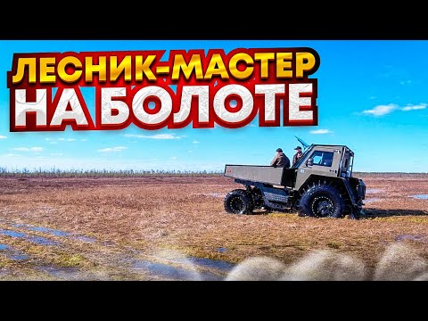 Видео: "Лесник-Мастер" поехали на болото.