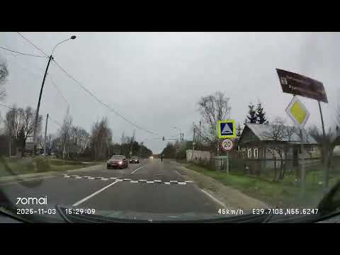 Видео: Driving in Shatura municipal okrug: Тельма - Шатура 03/11/2025 (timelapse 4x)