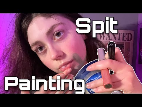 Видео: АСМР | SPIT PAINTING ТЕБЯ предметами + | делаешь макияж слюной | Звуки рта, слюна (видимый)