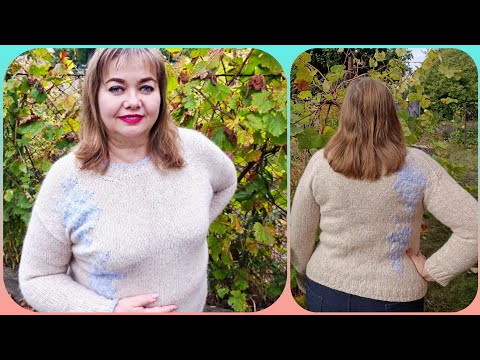 Видео: Без сліз не розповісти #джемпер_родзинка смарт-опис від @natkaknits 