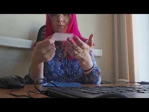 Видео: Lo-Fi АСМР на работе | Бумажные триггер | таппинг и скретчинг | коробочка, блокнот 🤪