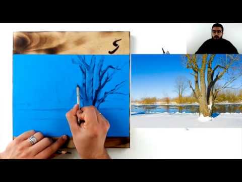 Видео: Бесплатный онлайн-марафон «Весне дорогу!» - Мастер-класс по графике «Журчат ручьи».